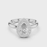 14K IGI Certified Diamond Ring with E-F Color VVS-VS Clarity Diamonds LR-0174