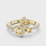 14K IGI Certified Diamond Ring with E-F Color VVS-VS Clarity Diamonds LR-01 (71)