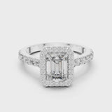 14K IGI Certified Diamond Ring with E-F Color VVS-VS Clarity Diamonds LR-0058@7