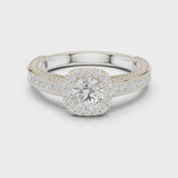 14K IGI Certified Diamond Ring with E-F Color VVS-VS Clarity Diamonds LR-0231@7