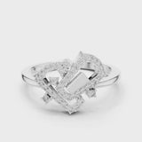 14K IGI Certified Diamond Ring with E-F Color VVS-VS Clarity Diamonds LR-01 (63)