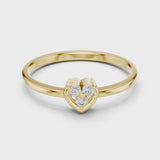 14K IGI Certified Diamond Ring with E-F Color VVS-VS Clarity Diamonds LR-01 (94)