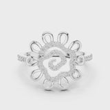 14K IGI Certified Diamond Ring with E-F Color VVS-VS Clarity Diamonds LR-01 (62)
