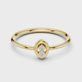14K IGI Certified Diamond Ring with E-F Color VVS-VS Clarity Diamonds LR-01 (96)