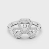14K IGI Certified Diamond Ring with E-F Color VVS-VS Clarity Diamonds LR-01 (81)