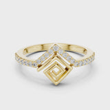 14K IGI Certified Diamond Ring with E-F Color VVS-VS Clarity Diamonds LR-01 (79)