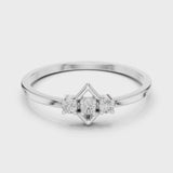 14K IGI Certified Diamond Ring with E-F Color VVS-VS Clarity Diamonds LR-01 (93)