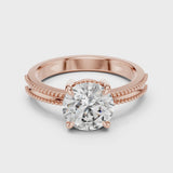 14K IGI Certified Diamond Ring with E-F Color VVS-VS Clarity Diamonds LR-0024@7