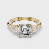 14K IGI Certified Diamond Ring with E-F Color VVS-VS Clarity Diamonds LR-0052@7