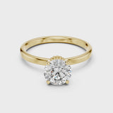14K IGI Certified Diamond Ring with E-F Color VVS-VS Clarity Diamonds LR-0015@7