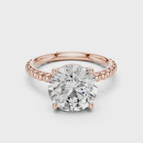 14K IGI Certified Diamond Ring with E-F Color VVS-VS Clarity Diamonds LR-0028@7