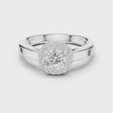 14K IGI Certified Diamond Ring with E-F Color VVS-VS Clarity Diamonds LR-0264@7