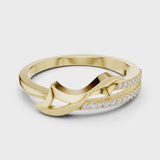 14K IGI Certified Diamond Ring with E-F Color VVS-VS Clarity Diamonds LR-01 (66)
