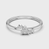 14K IGI Certified Diamond Ring with E-F Color VVS-VS Clarity Diamonds LR-01 (95)