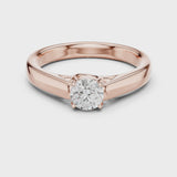 14K IGI Certified Diamond Ring with E-F Color VVS-VS Clarity Diamonds LR-0229@7