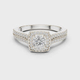 14K IGI Certified Diamond Ring with E-F Color VVS-VS Clarity Diamonds LR-0248@7