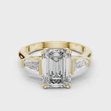 14K IGI Certified Diamond Ring with E-F Color VVS-VS Clarity Diamonds LR-0047@7