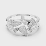 14K IGI Certified Diamond Ring with E-F Color VVS-VS Clarity Diamonds LR-01 (73)