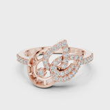 14K IGI Certified Diamond Ring with E-F Color VVS-VS Clarity Diamonds LR-01 (74)