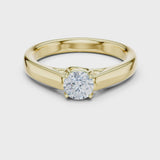 14K IGI Certified Diamond Ring with E-F Color VVS-VS Clarity Diamonds LR-0229@7