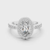 14K IGI Certified Diamond Ring with E-F Color VVS-VS Clarity Diamonds LR-0050@7