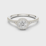 14K IGI Certified Diamond Ring with E-F Color VVS-VS Clarity Diamonds LR-0238@7