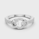 14K IGI Certified Diamond Ring with E-F Color VVS-VS Clarity Diamonds LR-01 (89)