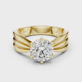 14K IGI Certified Diamond Ring with E-F Color VVS-VS Clarity Diamonds LR-0154@7