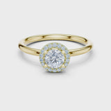 14K IGI Certified Diamond Ring with E-F Color VVS-VS Clarity Diamonds LR-0215@7