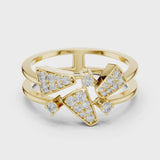 14K IGI Certified Diamond Ring with E-F Color VVS-VS Clarity Diamonds LR-01 (73)