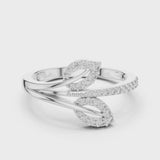 14K IGI Certified Diamond Ring with E-F Color VVS-VS Clarity Diamonds LR-01 (84)