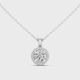 14K IGI Certified Diamond Pendant with E-F Color VVS-VS Clarity Diamonds PND-0002