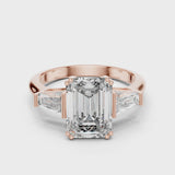 14K IGI Certified Diamond Ring with E-F Color VVS-VS Clarity Diamonds LR-0047@7