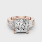 14K IGI Certified Diamond Ring with E-F Color VVS-VS Clarity Diamonds LR-0046@7
