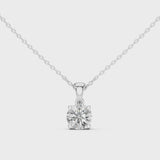 14K IGI Certified Diamond Pendant with E-F Color VVS-VS Clarity Diamonds PND-0001@7