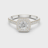 14K IGI Certified Diamond Ring with E-F Color VVS-VS Clarity Diamonds LR-0245@7