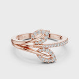 14K IGI Certified Diamond Ring with E-F Color VVS-VS Clarity Diamonds LR-01 (84)