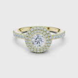 14K IGI Certified Diamond Ring with E-F Color VVS-VS Clarity Diamonds LR-0246@7