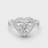 14K IGI Certified Diamond Ring with E-F Color VVS-VS Clarity Diamonds LR-0095@7