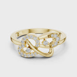 14K IGI Certified Diamond Ring with E-F Color VVS-VS Clarity Diamonds LR-01 (65)