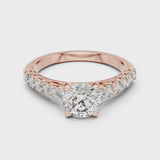 14K IGI Certified Diamond Ring with E-F Color VVS-VS Clarity Diamonds LR-0113@7