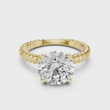 14K IGI Certified Diamond Ring with E-F Color VVS-VS Clarity Diamonds LR-0026@7