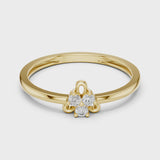 14K IGI Certified Diamond Ring with E-F Color VVS-VS Clarity Diamonds LR-01 (92)
