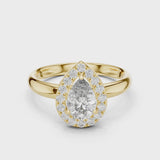 14K IGI Certified Diamond Ring with E-F Color VVS-VS Clarity Diamonds LR-0174