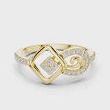 14K IGI Certified Diamond Ring with E-F Color VVS-VS Clarity Diamonds LR-01 (61)