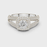 14K IGI Certified Diamond Ring with E-F Color VVS-VS Clarity Diamonds LR-0233@7