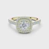 14K IGI Certified Diamond Ring with E-F Color VVS-VS Clarity Diamonds LR-0243@7