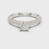 14K IGI Certified Diamond Ring with E-F Color VVS-VS Clarity Diamonds LR-0348@7