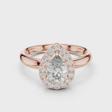 14K IGI Certified Diamond Ring with E-F Color VVS-VS Clarity Diamonds LR-0174