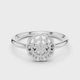 14K IGI Certified Diamond Ring with E-F Color VVS-VS Clarity Diamonds LR-01 (99)